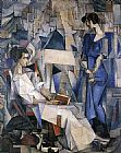 Portrait of Two Women by Diego Rivera